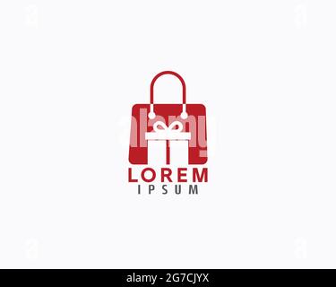 Gift shopping Cart Logo design shopping cart store logo can be used as sign, icon or symbol, full layered vector and easy to edit and customize size a Stock Vector