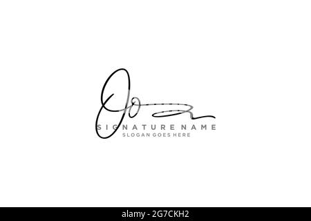 OO Letter Signature Logo Template elegant design logo Sign Symbol template vector icon Stock Vector