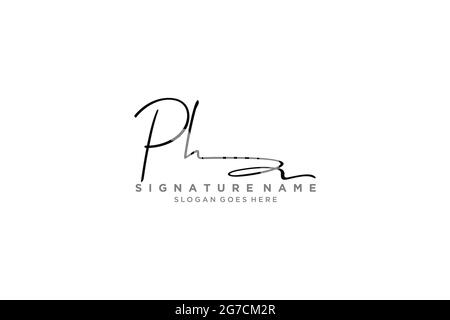PH Letter Signature Logo Template elegant design logo Sign Symbol template vector icon Stock Vector
