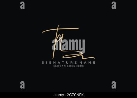 TQ Letter Signature Logo Template elegant design logo Sign Symbol template vector icon Stock Vector