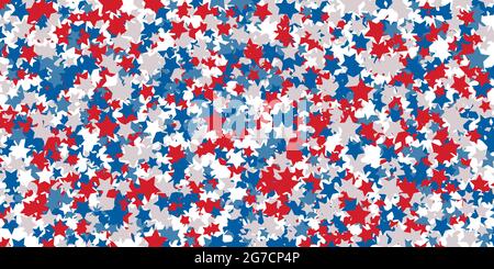 USA Independence Day celebration star banner. 4th of July . Country USA federal patriotic holiday. For banner, backdrop, background, for design. Vector illustration Stock Vector