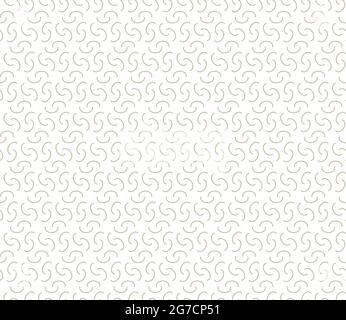 Abstract geometric seamless pattern on a white background. Wave elements. Suitable for textiles, greeting cards, invitation cards, wrapping paper. Stock Vector