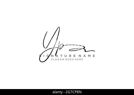 YP Letter Signature Logo Template elegant design logo Sign Symbol template vector icon Stock Vector