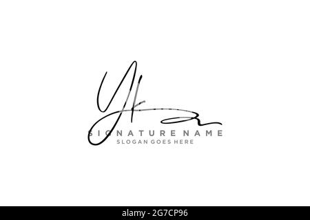 YK Letter Signature Logo Template elegant design logo Sign Symbol template vector icon Stock Vector