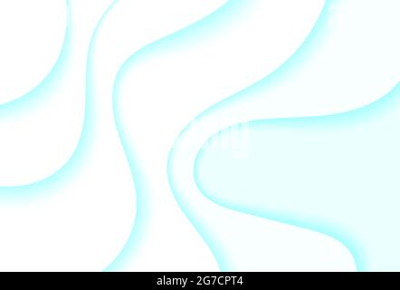 Banner white blue paper cut style. For an inscription. Background, backdrop, banner. Vector illustration Stock Vector