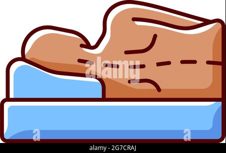 https://l450v.alamy.com/450v/2g7craj/incorrect-sleeping-position-rgb-color-icon-2g7craj.jpg