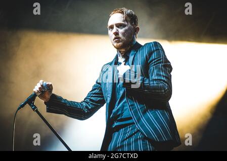 PADOVA, GRAN TEATRO GEOX, ITALY: Frank Carter & The Rattlesnakes performing live on stage in Padova, opening for the Biffy Clyro “Ellipsis” European tour concert Stock Photo