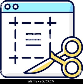 Screen sampling RGB color icon Stock Vector