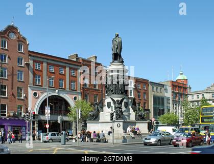 A photograph of  O'Connell Street in summer time. Dublin city, Ireland Stock Photo