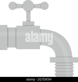 Vector illustration of emoticon of a faucet Stock Vector