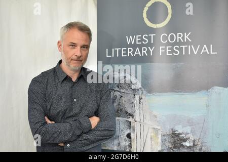 Bantry, West Cork, Ireland. 12th July 2021. West Cork Literary Festival last day of live outdoor events featuring numerous writers. Pictured below Stephen Walsh. Credit: Karlis Dzjamko/Alamy Live News Stock Photo