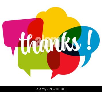 vector speech bubbles thank you Stock Vector Image & Art - Alamy