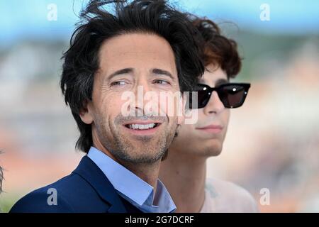 Adrien Brody attending the photocall of the movie The French Dispatch during the 74th Cannes Film Festival in Cannes, France on July 13 2021. Photo by Julien Reynaud/APS-Medias/ABACAPRESS.COM Stock Photo