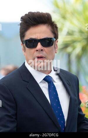 Benicio Del Toro attending The French Dispatch Photocall as part of the 74th Cannes International Film Festival in Cannes, France on July 13, 2021. Photo by Aurore Marechal/ABACAPRESS.COM Stock Photo