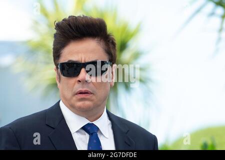 Benicio Del Toro attending The French Dispatch Photocall as part of the 74th Cannes International Film Festival in Cannes, France on July 13, 2021. Photo by Aurore Marechal/ABACAPRESS.COM Stock Photo