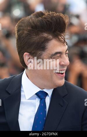 Benicio Del Toro attending The French Dispatch Photocall as part of the 74th Cannes International Film Festival in Cannes, France on July 13, 2021. Photo by Aurore Marechal/ABACAPRESS.COM Stock Photo