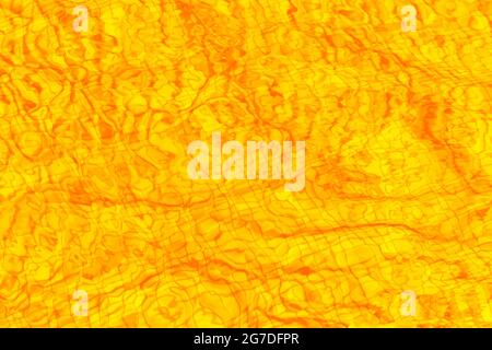 Pool water background yellow, orange texture Stock Photo