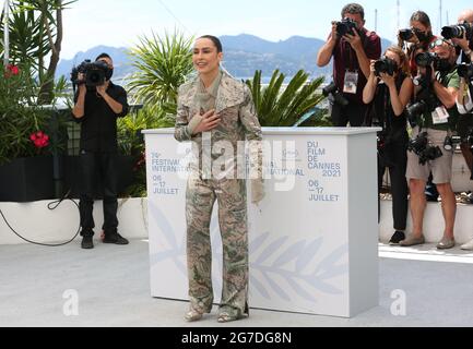 July 13, 2021, Cannes, Provence Alpes Cote d'Azur, France: Noomi RAPACE during the 'LAMB' photocall as part of the 74th annual Cannes Film Festival on July 11th 2021 in Cannes, France (Credit Image: © Mickael Chavet via ZUMA Wire) Stock Photo