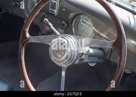 Meeting Alfa Romeo veteran cars, Cernobbio, Como Lake, Lombardy, Italy, Europe Stock Photo