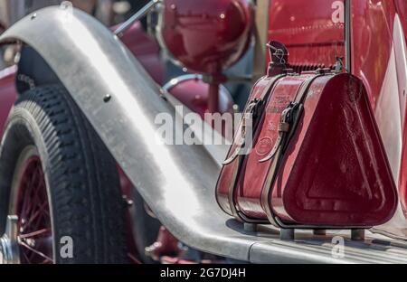 Meeting Alfa Romeo veteran cars, Cernobbio, Como Lake, Lombardy, Italy, Europe Stock Photo