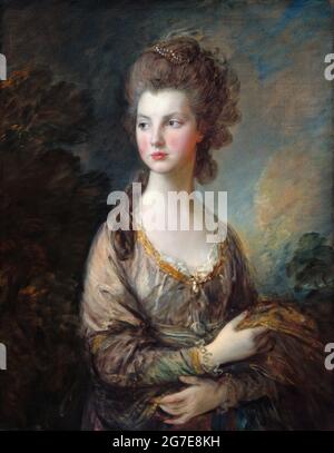 The Honourable Mrs Graham (1757 - 1792) by Thomas Gainsborough (1727-1788), oil on canvas, c. 1775-77 Stock Photo