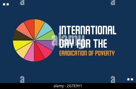 International Day for the Eradication of Poverty vector template Stock Vector