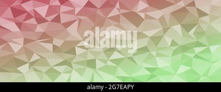 low poly abstract modern background. bright colors chaotic triangles of variable size and rotation. Minimalist layout for business card landing page w Stock Vector