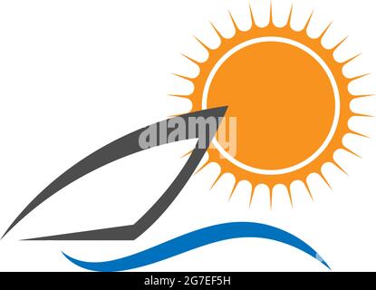 Surfing board icon logo design vector template illustration Stock Vector