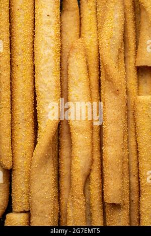 Closeup of Grissini bread sticks Stock Photo