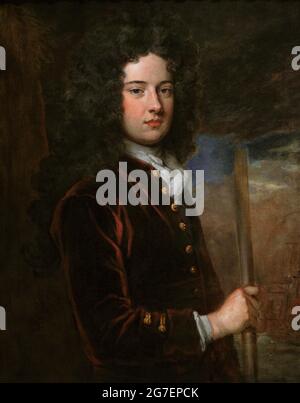 James Berkeley, 3rd Earl of Berkeley (1679-1736). Admiral. Portrait by Sir Godfrey Kneller (1646-1723). Oil on canvas (91,4 x 71,1 cm), ca. 1710. National Portrait Gallery. London, England, United Kingdom. Stock Photo