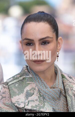 Cannes, France, on 13 July 2021. Noomi Rapace poses before the photocall of 'Lamb' during the 74th annual Cannes Film Festival in Cannes, France, on 13 July 2021. Stock Photo