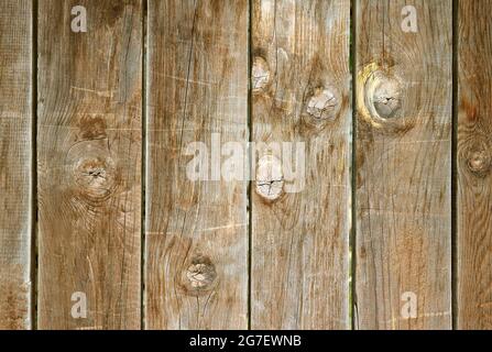 Vertical Pattern and Unique Texture of old Wooden Fence Stock Photo