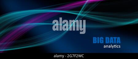 Science network pattern, connecting lines. Big Data Visualization Background.  digital field analytics with values visualization., Stock Photo