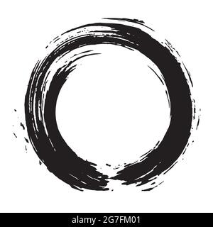 Enso Zen Circle Brush Vector Illustration Stock Vector Image & Art - Alamy