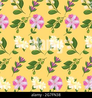 spring nature set icons Stock Vector