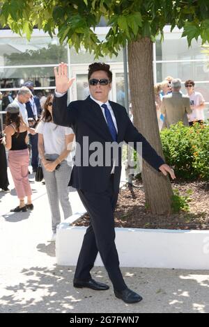 July 13, 2021, CANNES, France: CANNES, FRANCE - JULY 13: Benicio Del Toro attends the ''The French Dispatch'' photocall during the 74th annual Cannes Film Festival on July 13, 2021 in Cannes, France. (Credit Image: © Frederick InjimbertZUMA Wire) Stock Photo