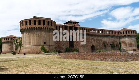 The medieval Rocca Sforzesca in Imola. Fortress of Imola. Bologna, Italy Stock Photo