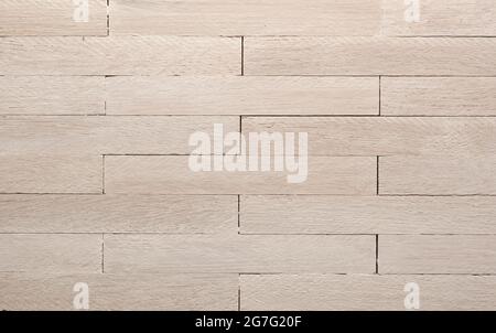 White oiled solid beech parquet in English bond. Using aus header or background with space for text. Stock Photo