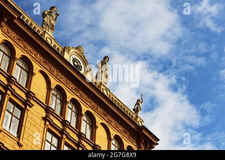 Architektur in der Innenstadt oder Altstadt von Wien Österreich Stock Photo