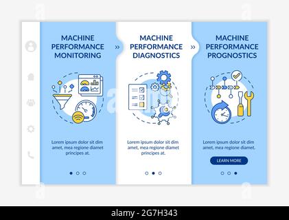 Digital twin tasks onboarding vector template Stock Vector