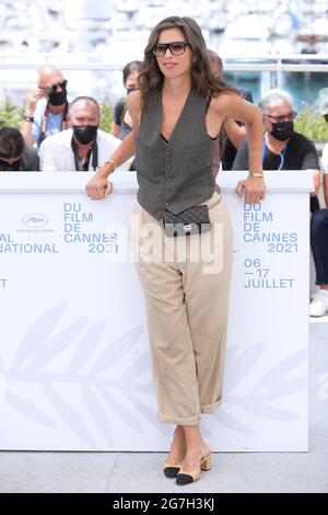 Cannes, France. 14th July, 2021. 74th Cannes Film Festival 2021, Photocall film : ‘Tralala' - Pictured: Maiwenn Credit: Independent Photo Agency/Alamy Live News Stock Photo