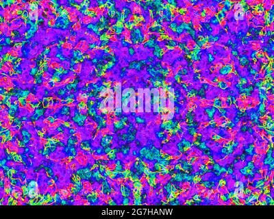 Abstract colorful pattern background - Colorful bright patterns - Bright colorful psychedelic abstract trippy seamless pattern Stock Photo