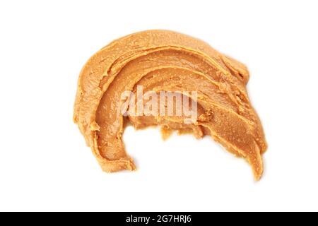 peanut butter isolated on white background Stock Photo