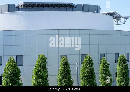 Faculty of Mechanical Engineering on the Garching campus of the Technical University of Munich in the north of Munich. It is one of the largest centre Stock Photo