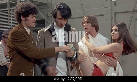 Los Angeles.CA.USA. Mickey Dolenz, Michael Nesmith and Carol Doda in a