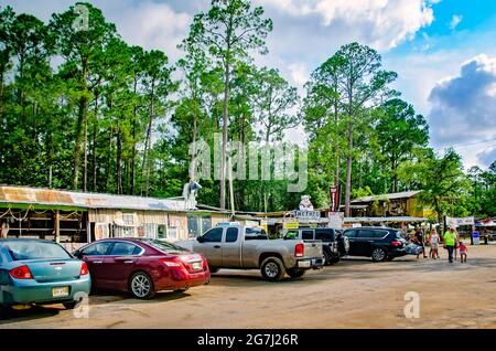 The Shed Barbeque and Blues Joint is pictured, July 4, 2021, in Ocean Springs, Mississippi. Stock Photo