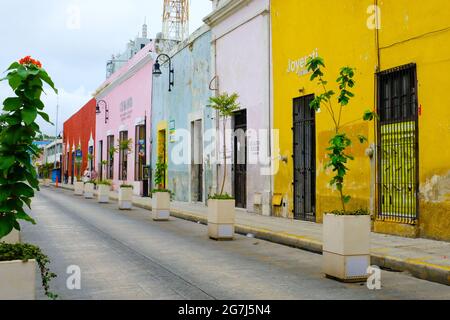 Merida's historic downtown, Yucatan Mexico Stock Photo