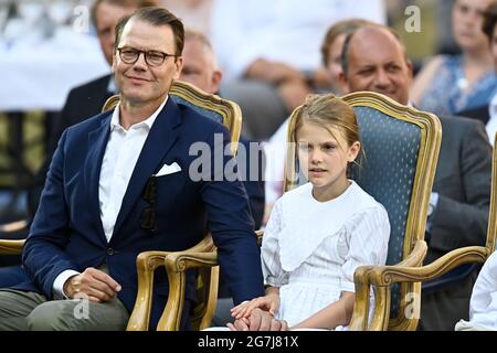 Princess Estelle during Crown Princess Victoria's 46th birthday