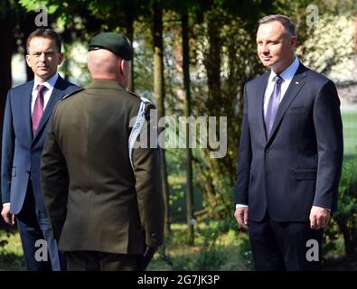 Krakow, Poland. 11th July, 2021. President of Poland Andrzej Duda in the command of the special forces component, in General Nil in Krakow. Credit: SOPA Images Limited/Alamy Live News Stock Photo