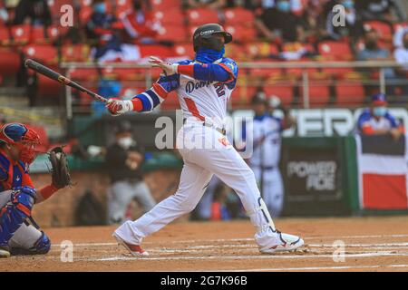 MAZATLAN, MEXICO - JANUARY 31: Robinson Cano for Águilas Cibaeñas ,during  the game between Puerto Rico and Dominican Republic as part of Serie del  Caribe 2021 at Teodoro Mariscal Stadium on January
